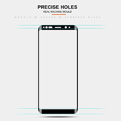 Wewoo Film de verre trempé de plein écran incurvé par mocolo 0.33mm 9H 3D pour Galaxy S9 + noir