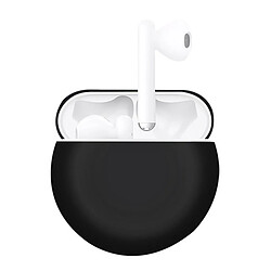 Wewoo Coque Pour Huawei FreeBuds 3 Boîte de rangement en silicone avec écouteurs de protection sans fil style split Noir