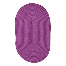 Thedecofactory TAM TAM - Tapis en coton réversible effet cordage violet 50x80 