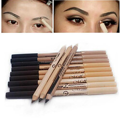 Avis 12 pièces 2 en 1 Crayon Eyeliner Crayon + Correcteur Crayon Ensemble Maquillage # 3