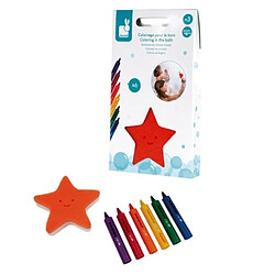 Juratoys-Janod Coloriage pour le bain 6 crayons