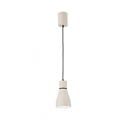 Luminaire Center Suspension design Fusion blanc mat 1 ampoule 40cm