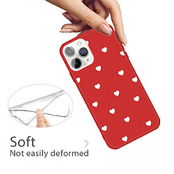 Avis Wewoo Coque Pour iPhone 11 Pro Multiple Love-hearts Pattern Colorful Frosted TPU Phone Housse de protection Rouge