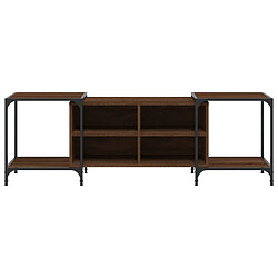 Avis vidaXL Meuble TV chêne marron 153x37x50 cm bois d'ingénierie