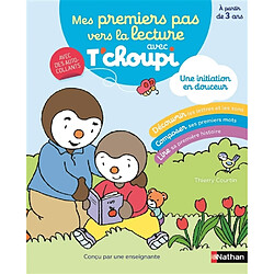 Mes premiers pas vers la lecture avec T'choupi : une initiation en douceur : avec des autocollants