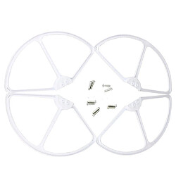 4 Pièces RC Drone Hélice Lame Gardes Cadre Pour Cheerson CX20 Blanc