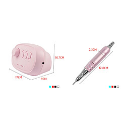 Universal Perceuse à ongles JMD 206 Machine à manucure 35000rpm Déchargement de fil d'ongles Document Polisseur Accessoires | Perceuse à ongles à fil (rose)