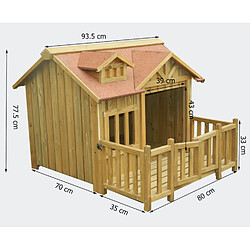 Acheter Bigb Niche a chien XL ou chenil en bois