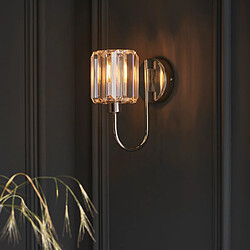 Avis Endon Applique avec abat-jour en verre Nickel brillant