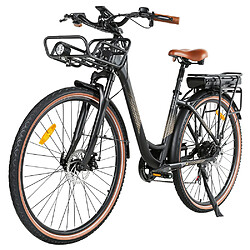 SAMEBIKE RS-A07 Vélo électrique , moteur 500 W, batterie 36 V 13 Ah, pneu 28 x 1,95 pouces, vitesse maximale de 35 km/h, autonomie maximale de 80 km, triple suspension, freins à disque mécaniques, Shimano 7 vitesses