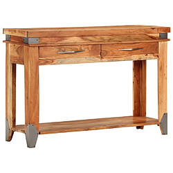 vidaXL Table console 110x34x74 cm Bois d'acacia massif