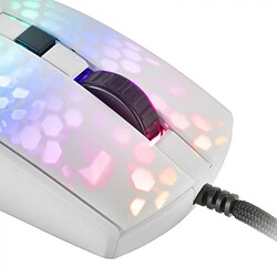 Avis Souris de jeu ultralégère Mars Gaming MMR - 58 g - Éclairage RVB - Capteur optique 12800 DPI - Commutateurs mécaniques Huano - Câble paracorde plume - Couleur blanche