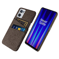 Coque en TPU anti-chocs avec porte-cartes, marron pour votre OnePlus Nord CE 2 5G