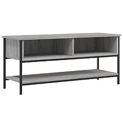 vidaXL Meuble TV sonoma gris 100x35x45 cm bois d'ingénierie