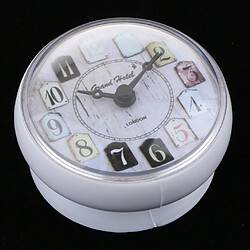 Horloge murale de douche imperméable avec ventouse blanche pas cher