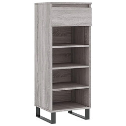 Maison Chic Armoire à Chaussures,Meuble de Rangement à Chaussures Sonoma gris 40x36x105 cm Bois d'ingénierie -MN70214