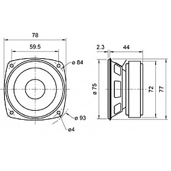 Alpexe VS-FRS8M - Haut-parleur (4007540020013)