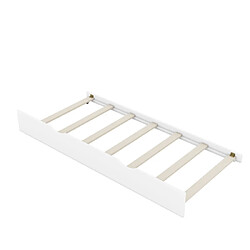 ComfortXL Lit Pour Enfant 140*200cm Avec Lit Gigogne, Quatre Espaces De Rangement, Blanc pas cher