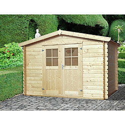 Eden Partenaire Jardin Abri de jardin en bois double pente Falun 3 x 2.5 m.