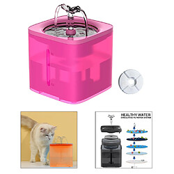 Distributeur De Fontaine D'eau D'automobile électrique De Petit Chat 2L Pour Chien Rose pas cher