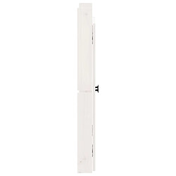 Acheter vidaXL Portes de cuisine d'extérieur blanc 50x9x82 cm bois pin massif