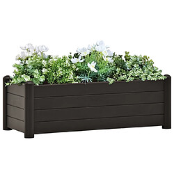 vidaXL Lit surélevé de jardin PP Anthracite 100x43x35 cm