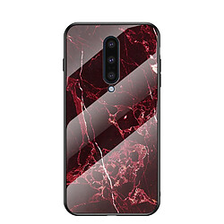 Coque en TPU combo motif marbre rouge pour votre OnePlus 8