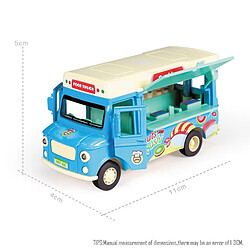 Acheter Universal 1: 36 Voiture jouet Food Truck Mini Food Fast Food Pizza Burger Sushi Jouet Homme Métal Voiture Miniature(Bleu)