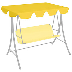 vidaXL Toit de rechange de balançoire Jaune 150/130x105/70 cm