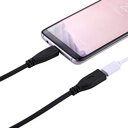 Wewoo Câble 1m USB-C / Type-C 3.1 Mâle à USB-C / adaptateur de connecteur femelle, Pour Galaxy S8 & S8 + / LG G6 / Huawei P10 & P10 Plus / Oneplus 5 / Xiaomi Mi6 & Max 2 / & autres Smartphones noir pas cher