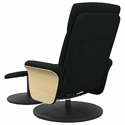 Maison Chic Fauteuil de massage inclinable,Fauteuil luxe de relaxation avec repose-pied noir tissu -MN62978 pas cher