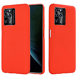 Coque en silicone antichoc avec sangle rouge pour votre ZTE Blade V30