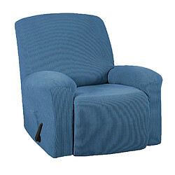 Housse De Canapé Inclinable élastique 1pc Housse Antidérapante Pour Fauteuil Souple Bleu