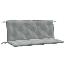 vidaXL Coussins de banc de jardin lot de 2 gris clair mélangé tissu