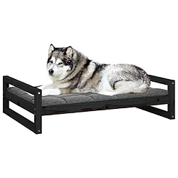 Acheter Maison Chic Niche Lit pour chien | Panier couchage pour chien Noir 105,5x75,5x28 cm Bois de pin solide -GKD37636