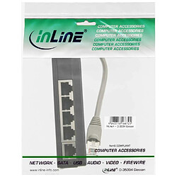 Distributeur ISDN InLine®, 5x RJ45 Bu, 15cm Câble, avec résistances de pull-up