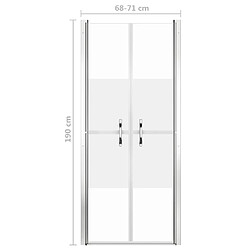 Acheter vidaXL Porte de douche ESG demi-dépoli 71x190 cm