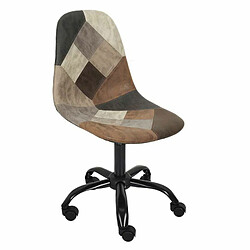 Acheter Paris Prix Chaise de Bureau Patchwork 78cm Marron & Noir