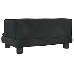 Acheter vidaXL Lit pour chien noir 60x40x30 cm velours