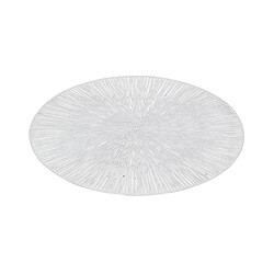 Aubry Gaspard Sets de table en vinyle Fête (lot de 6) Argent.