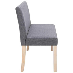 Avis Helloshop26 Banquette pouf tabouret meuble banc 139 5 cm gris clair polyester 3002101