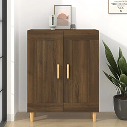 Maison Chic Buffet,Meuble de Rangement,commode pour salon,Cuisine Chêne marron 69,5x34x90 cm Bois d'ingénierie -MN89717