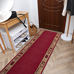 Avis RUGSX TAPIS DE COULOIR ANTIDÉRAPANT JENA bordeaux 120cm 120x260 cm