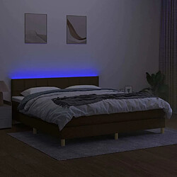 Acheter Sommier à lattes,Cadre à lattes de lit pour Adulte matelas et LED Marron foncé 180x200cm -MN45103