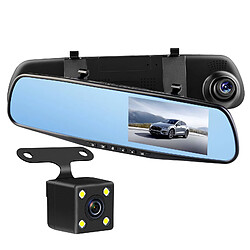 Avizar Dashcam Voiture Rétroviseur Miroir DVR-01 Capteur G Écran TFT 5'' Noir