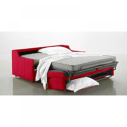 Acheter Inside 75 Canapé lit 3 places LUNA convertible EXPRESS 140cm, polyuréthane rouge matelas 16 cm