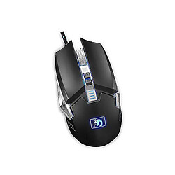 Avis Universal M312 2400dpi USB Metal Wired Metal Roard Backlit Optical Gaming Mouse Black