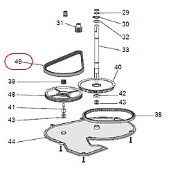 DeLonghi COURROIE REP 49 POLY-V 381 J4