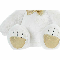 Avis Ours en peluche DKD Home Decor Nœud papillon Blanc Doré Métal Enfant Ours 30 x 40 cm 30 x 30 x 36 cm