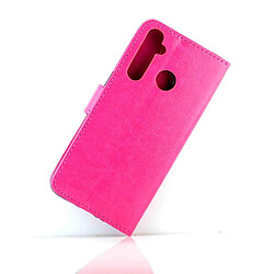 Acheter Wewoo Housse Coque Pour OPPO Realme5 Pro Crazy Horse Texture de protection en cuir à rabat horizontal avec support et fentes cartes et portefeuille et cadre photo Magenta